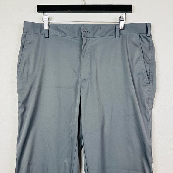 Nike Golf Zip Front Pants Dri Fit Grey Athletic Sport - 36x32 - Picture 2 of 4